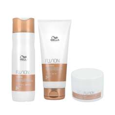 Шампунь 250мл + кондиционер 200мл + маска 150мл, 3 шт. WELLA PROFESSIONALS, FUSION, Intense Repair Set