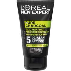 Гель для умывания лица против несовершенств, 100 мл L&apos;oreal Paris, Men Expert Pure Charcoal, L&apos;oréal Paris L'Oreal