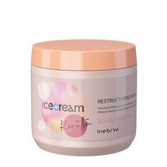 Кератиновая восстанавливающая маска для волос, 500 мл Ice Cream Keratin, Inebrya
