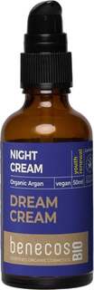 Восстанавливающий ночной крем для зрелой кожи с органическим аргановым маслом, 50 мл benecosBIO