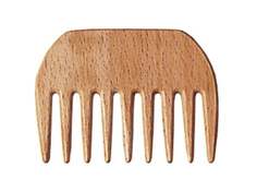Горголь, Деревянная парикмахерская расческа для расчесывания волос, с широкими зубьями № 2303518, Gorgol