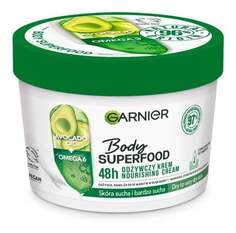 Питательный крем для тела с маслом авокадо + Омега 6 - для сухой кожи, 380 мл Garnier, Body SuperFood