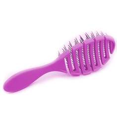 Фиолетовая овальная щетка для расчесывания и массажа волос., inna