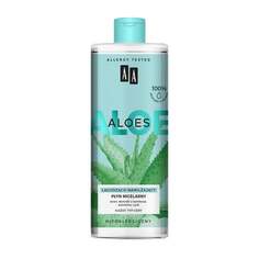 Экстракт алоэ вера успокаивающий и увлажняющий мицеллярный флюид 400мл AA, Aloe 100%