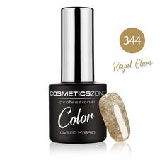 Лак для ногтей с гибридным блеском цвета шампанского и золота – Royal Glam 344, 7 мл Cosmetics Zone