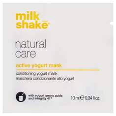 Йогуртовая маска для поврежденных волос, защищает от УФ-излучения, защищает цвет, питает, 10 мл Milk Shake