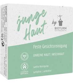 Очищающее мыло для лица с органическим медом, без мыла, для подростков, 50 г, Bioturm