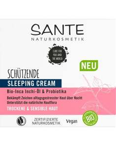 Защитный регенерирующий ночной крем с органическим маслом инка-инчи и пробиотиками, 50 мл Sante