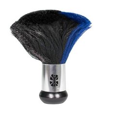 Линия профессиональных кистей для чистки RONNEY — 153 Silver Handle Blue Hair — Щетка для чистки шеи 153 RA 00153
