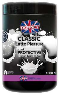 Классическая защитная маска для всех типов волос Latte Pleasure, 1000 мл Ronney