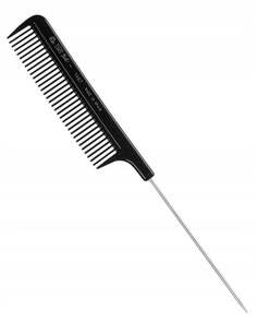 Профессиональная парикмахерская расческа с металлическим наконечником EUROSTILL, Poniks