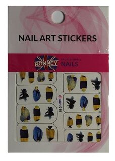 Наклейки для ногтей на водной основе NAILART STICKERS RN 172 RONNEY -