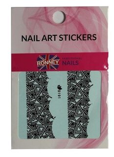 Наклейки для ногтей на водной основе NAILART STICKERS RN 190 RONNEY -