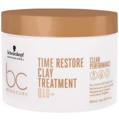 Маска для зрелых и ослабленных волос 500мл с кератином и пантенолом Schwarzkopf BC Time Restore Clay Treatment Q10+