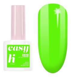 Лунапарк, гибридный лак для ногтей Easy 3в1 614 Green Monster, 5 мл Hi Hybrid