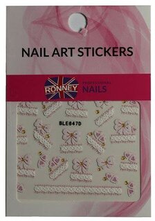 Наклейки для ногтей RONNEY - NAILART STICKERS RN 123