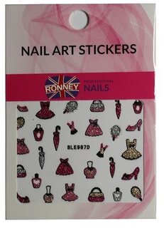 Наклейки для ногтей RONNEY - NAILART STICKERS RN 214