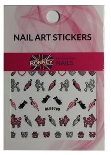 Наклейки для ногтей RN 210 RONNEY - NAILART STICKERS