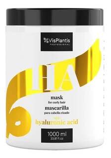Профессиональная маска для вьющихся волос с гиалуроновой кислотой, 1000 мл Vis Plantis