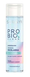 Нормализующая мицеллярная вода для жирной и комбинированной кожи, 250 мл Soraya, Probio Clean