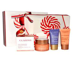 Косметический набор, 3 шт + косметичка Clarins