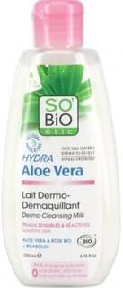 Гипоаллергенное молочко для снятия макияжа для чувствительной кожи Bio Aloes, 200 мл So Bio
