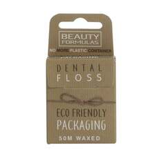 Экологичная зубная нить Экологическая вощеная зубная нить 50м Beauty Formulas