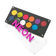 Палетка теней для век Inglot, Makeup Artist Studio Neon, разноцветный