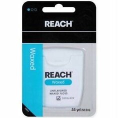 Вощеная зубная нить 50 м Reach, Johnson &amp; Johnson