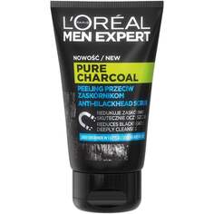 Скраб для лица против черных точек, 100 мл L&apos;oreal Paris, Men Expert Pure Charcoal, L&apos;oréal Paris L'Oreal