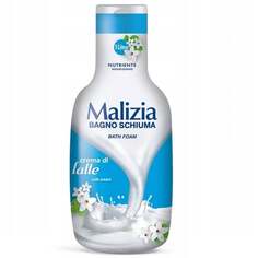 Пена для ванн жидкая молочная 1000мл Malizia