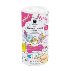 Пенящаяся и цветная соль для ванн пенящаяся соль для ванн для детей розовая 250г Nailmatic Kids