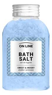 Сладкая и мускусная соль для ванн 600г On Line