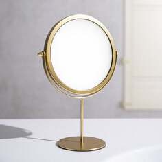 Золотое зеркало 19x27 см для макияжа Homla, Espello, inna, золотой