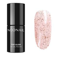 Мл NEONAIL Top Hybrid TOP GLOW ROSE GOLD FLAKES 7,2