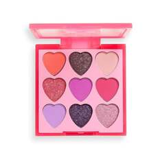 Палетка теней Flamboyant из 9 штук Makeup Revolution, I Heart Revolution, Heartbreakers, розовый