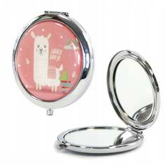 Карманное зеркало, Лама Альпака, Разные цвета Midex, розовый