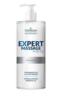 Гипоаллергенное массажное масло 500мл. Farmona EXPERT MASSAGE PURE OIL (Face&amp;Body), Farmona Professional