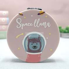 Маленькое карманное зеркало Space Lama, myHomelife, розовый