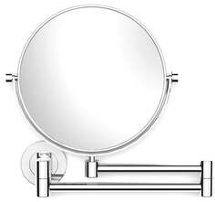 Зеркало для макияжа круглое настенное передвижное, хром STELLA 22.01130, Pozostali producenci, серебро