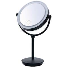 Косметическое зеркало RIDDER Moana с сенсорной светодиодной подсветкой , черный