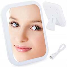 Косметическое зеркало для макияжа со светодиодной подсветкой VERK GROUP, белый