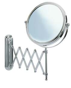 Косметическое зеркало WENKO Arm Deluxe, серебро, 19 см , серебро
