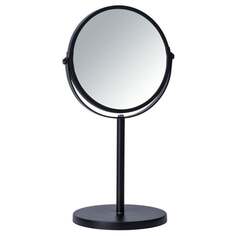 Косметическое зеркало ASSISI, Ø 17 см, черное, ВЕНКО, Wenko, черный