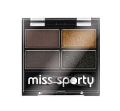 Четверные тени для век 414 100% Смоки, 5 г Miss Sporty, Studio Color, коричневый