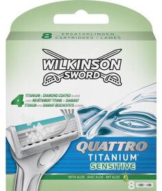 8 титановых чувствительных пластин WILKINSON Quattro