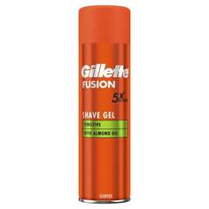 Гель для бритья с алоэ, 200 мл Gillette Fusion 5 Ultra Sensitive