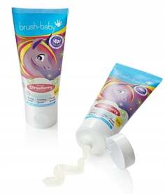 Зубная паста для детей от 3 лет, клубника, 50 мл Brush-baby Unicorn