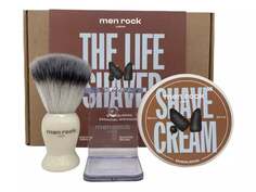 Мужская бритва Rock The Life сандаловое дерево, подарочный набор для бритья бороды, крем, щетка, подставка, Inna marka