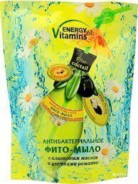Витамины, Viva Oliva, Антибактериальное мыло с оливковым маслом и цветками ромашки, 450 мл Energy Of, ENERGY OF VITAMINS